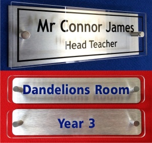 Tamper Resistant Acrylic Classroom Door Signs - Signs 4 Schools